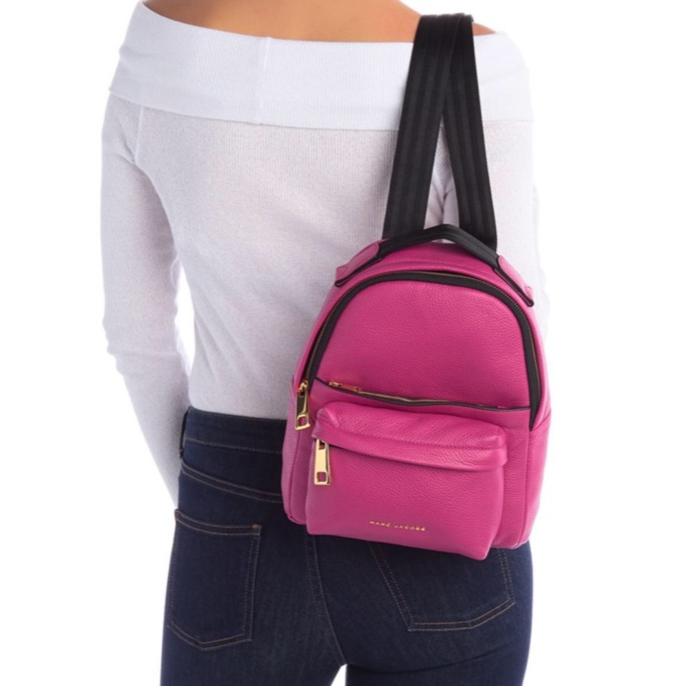 Marc Jacobs Mini Backpack, Hot Pink, Real Leather